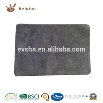 2015 NEW Microfiber coral fleece Bathmat with grey color