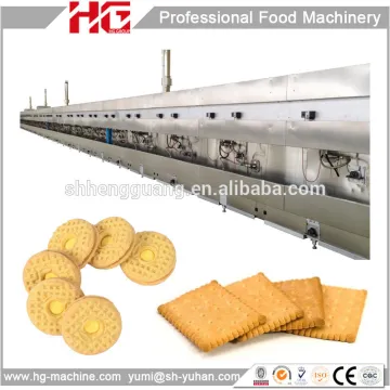 High efficient stainless steel sandwich biscuit production line