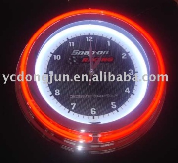 double neon clock