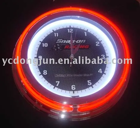 double neon clock
