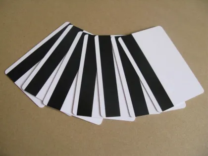 Blank pvc card with loco magnetic stripe