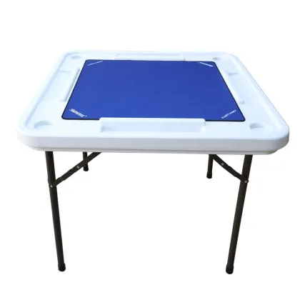 EASTOMMY Folding Mahjong Table Surface Cover with Rubber Game Mat Set