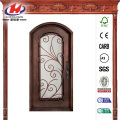 Fero Fiore 3/4 Lite Bronze Wrought Iron Prehung Front Door