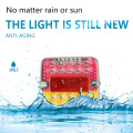 12V 20LEDS Universal Trailer ya mraba Taa Taa za Lori Taa ya Kuacha Kiashiria