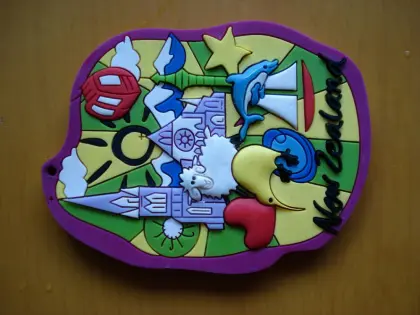 OEM colorful PVC refrigerator magnet