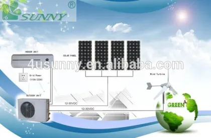 Green Energy hybrid solar air conditioner Solar air conditioner | split air conditioner