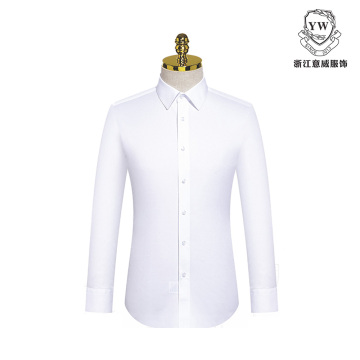 MTG-136 White Men's Long Sleeve Shirt