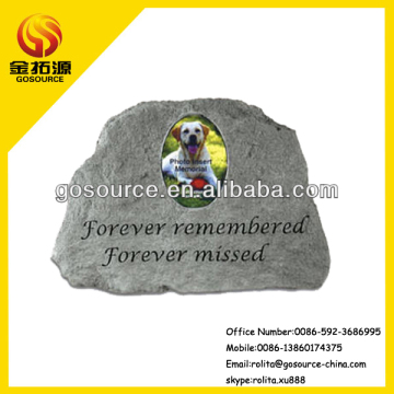 lovely doggy granite memorial tombstone