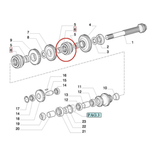 Auto Parts Manual Transmission Synchronizer Assembly 5158933 for NEW HOLLAND Tractor