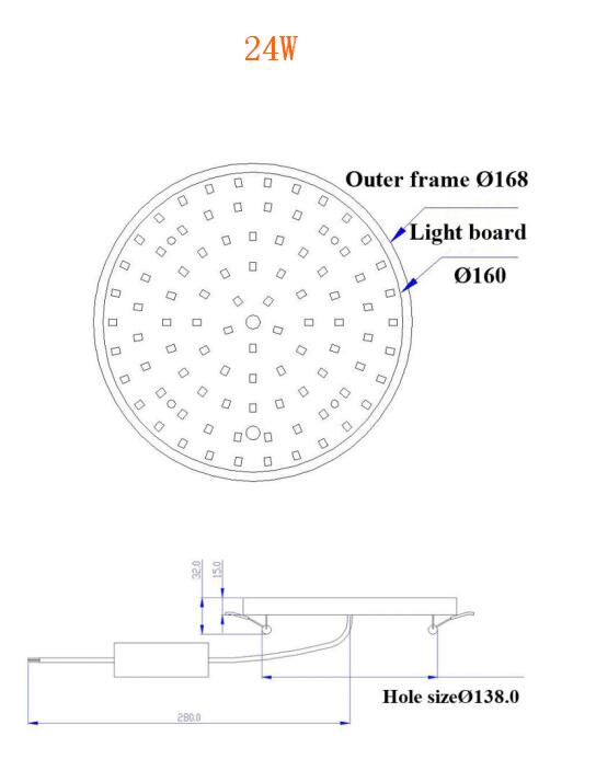 24W LED Panel light