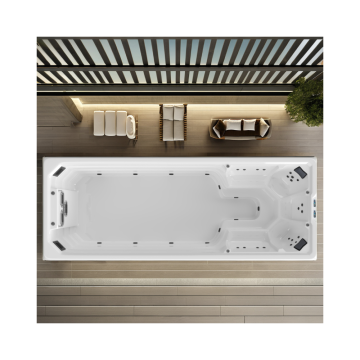 Modern 5.5m Swim Spa: Hydromassage Hot Sale Outdoor 7-Seater Bathtub for Villas