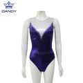 Customized sleeveless gymnastic leotard