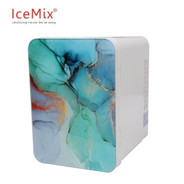 Popular Colorful Marble Door Mini Fridge for Skincare