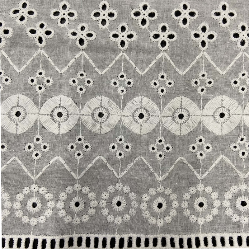 Cotton Eyelet Embroidery Fabric P5