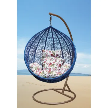 Hanging Egg Double Seat Swing Chair for Outdoor Furniture Patio Balcony