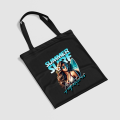 Custom Summer Vacation Canvas Tote Bag For Travel