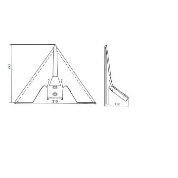 Lame du cultivateur Tiller ajusté sur le cultivateur Colter Break Phel for Seed Foret of Agricultural Equipment