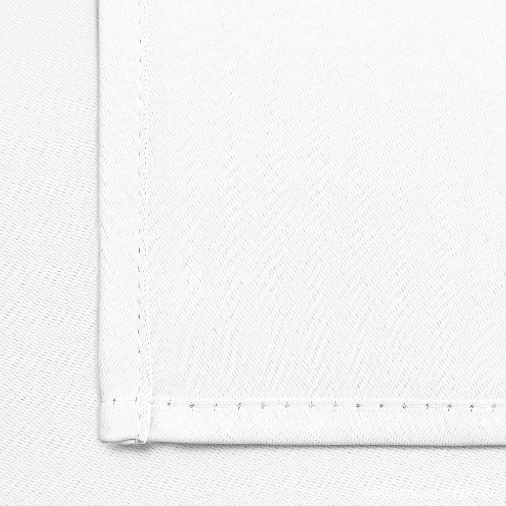 Pure White Blackout Curtains 63 Inch Long