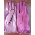 Gants en cuir dames couleurs rouges