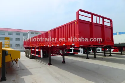 3 Axles Utility Cargo Trailer Side Wall Semi Trailer