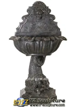 Western Outdoor Cast Brass Wall Fountain