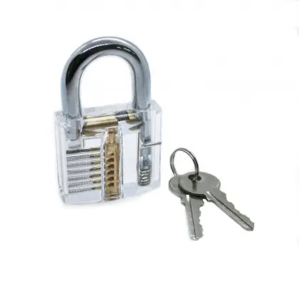 24pcs Locksmith Supplies 2pcs Clear Practice Lock