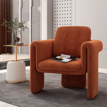 Silla de sofá individual de lujo moderno - silla de sala de estar de ocio de estilo simple