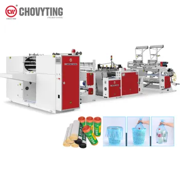 High Speed Fully Automatic Shuttle System for C-Fold PE Plastic Bottom Seal Star Seal Rolling Garbage Bag Making Machine