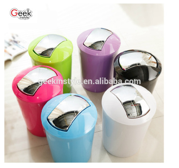 6.5-10L plastic waste bin plating garbage can household trash can