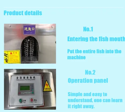 Commercial Automatic Open Belly Fish Killing Machine for Grilled Fish Shop