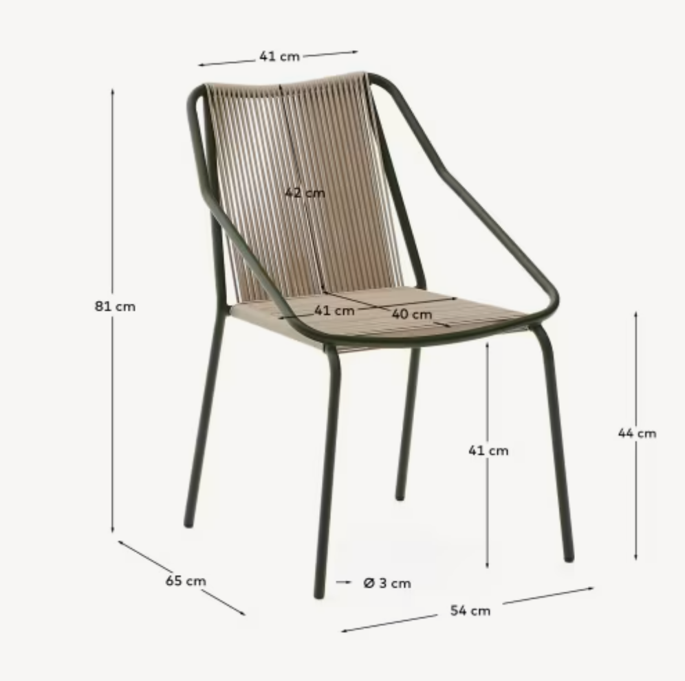durable PE rattan garden chair