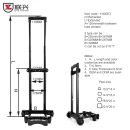 aluminum alloy trolley cart