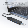 4 ports 3.0 Type C Hub pour ordinateur portable