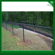 Black galavnized angle post chain link fence