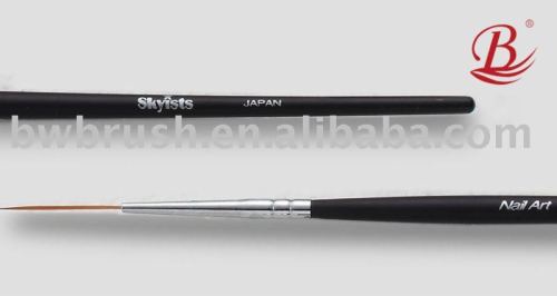 Skyists Black-rod Kolinsky Design Nail Brush 1"