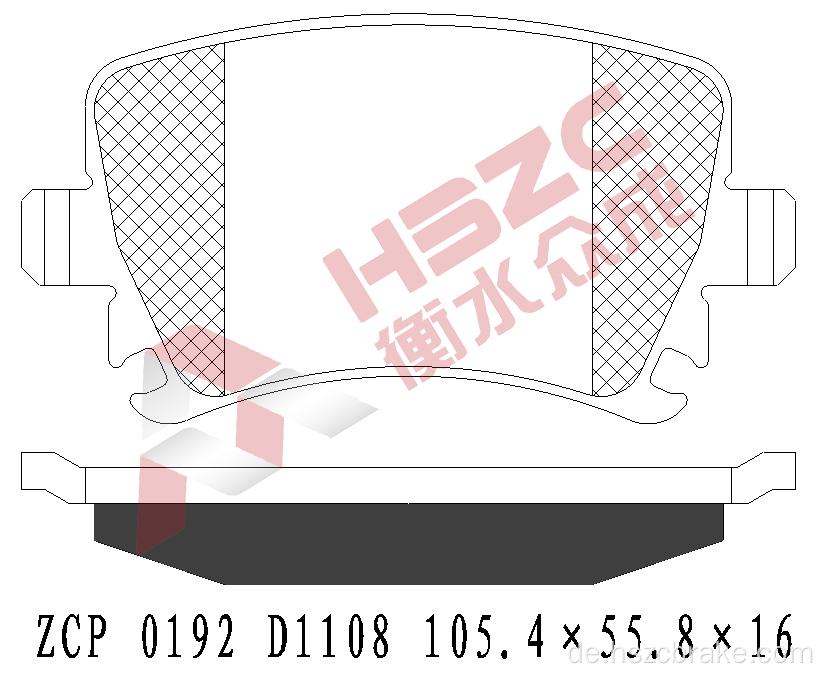 FMSI D1108 Auto Keramikbremspolster für VW