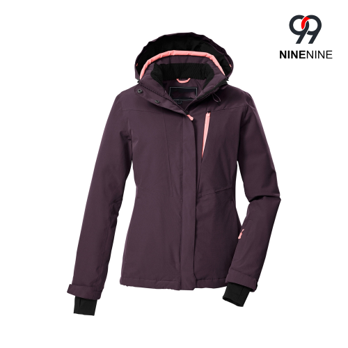 Chaqueta aislante para mujer con capucha extraíble
