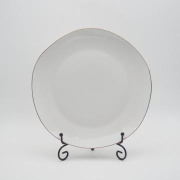 Cerámica de mesa de forma irregular, juego de cena de porcelana fina china, set de cena de porcelana de lujo