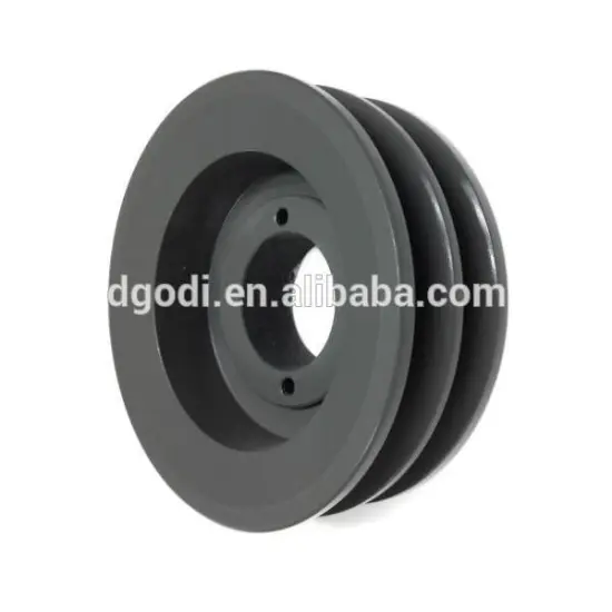 High quality steel 2 groove belt pulley hub style electric motors pulley