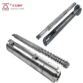 Nitrided o bimetallic twin screw barrel para sa extruder machine