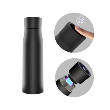 2024 Trending Electronic UV-C Water Purifier Stainless Steel Insulated Water Bottle