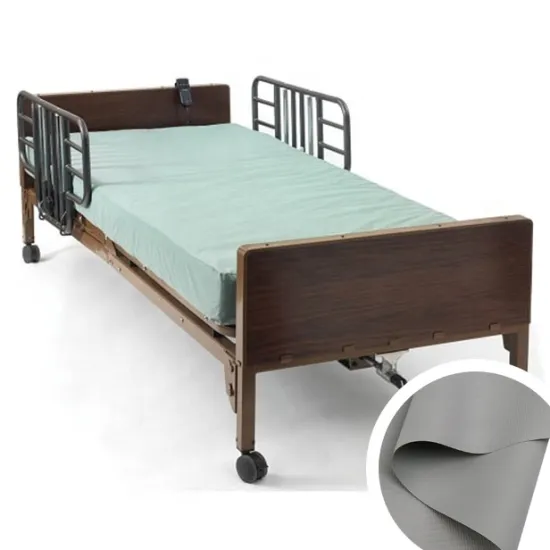 Medical Vinyl Fabric: PVC Embossed Tarpaulin for Hospital Bed Mattresses and Sheets