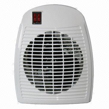 Fan heater, tip over switch, safety fuse inside