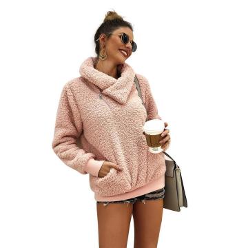 Casual Long Sleeve Zip Up Sweatshirts