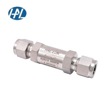 Inline Filters Tube Fitting Stainless Steel SS316 Tube Union - 1/8 to 1/2 Inch