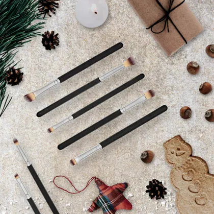 Eye Makeup Brushes Real Wood Handle for Eyeshadow