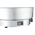Stainless Steel Oblong Roll Chafing Dish With Steamer