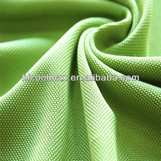 50%coolmax 50%polyester knitted mesh fabric for T-shirt