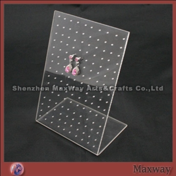 Clear L-shaped Acrylc/Lucite Jewelry/Earring/ Holder/Display Stand