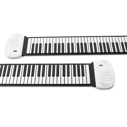 Portable Professional Hand Roll Up Piano With Dual Speakers Folding Electronic Organ Keyboard Piano Instruments
